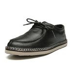 tenis espadrille cacareco chazz couro preto