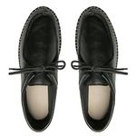 tenis espadrille cacareco chazz couro preto