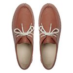tenis espadrille cacareco chazz couro caramelo