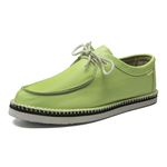 tenis espadrille cacareco chazz couro verde lima
