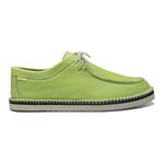tenis espadrille cacareco chazz couro verde lima