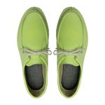 tenis espadrille cacareco chazz couro verde lima