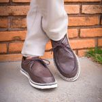 tenis espadrille cacareco chazz couro café