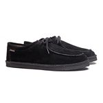 tenis espadrille cacareco chazz preto camurça 