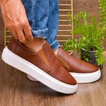 Tênis Slip On Casual Chazz Pinhão