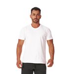 Kit 3 Camisetas Masculina Algodão Basica - Branca 
