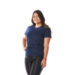 Camiseta Básica Feminina Azul Marinho 