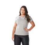 Camiseta Básica Feminina Cinza