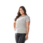 Camiseta Básica Feminina Cinza