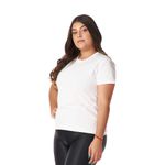 Kit 3 Camisetas Básicas Feminina Branca 