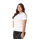 Kit 3 Camisetas Básicas Feminina Branca 