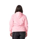 Moletom Feminino Rosa com Capuz e Zíper 