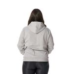 Moletom Canguru Feminino Cinza com Capuz 