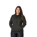 Moletom Canguru Feminino Preto com Capuz 