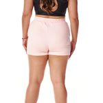 Short Feminino Moletinho Rosa Bebe Curto 
