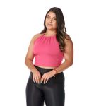 Cropped Feminino de Amarrar nas Costas Rosa