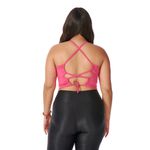 Cropped Feminino de Amarrar nas Costas Rosa