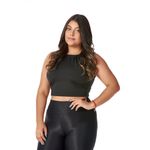 Cropped Feminino de Amarrar nas Costas Preto P