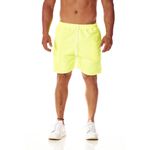Bermuda Tactel Masculina Amarelo Com Cordão 