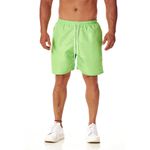 Bermuda Tactel Masculina Verde Com Cordão 
