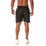 Bermuda Tactel Masculina Preta Com Cordão