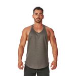 Regata Masculina Esportiva Tradicional Cinza Chumbo 