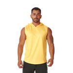 Regata Masculina Amarela Capuz Oversized Longline Academia 