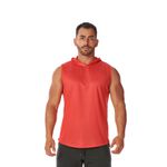 Regata Masculina Vermelha Capuz Oversized Longline 
