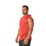 Regata Masculina Vermelha Capuz Oversized Longline 