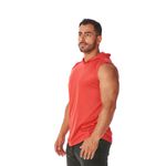 Regata Masculina Vermelha Capuz Oversized Longline 