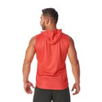 Regata Masculina Vermelha Capuz Oversized Longline 