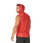 Regata Masculina Vermelha Capuz Oversized Longline 