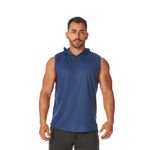 Regata Masculina Azul Marinho Capuz Oversized Longline 