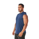 Regata Masculina Azul Marinho Capuz Oversized Longline 