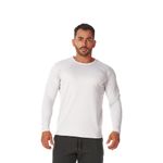 Kit 3 Camisetas Manga Longa Básica Masculina Branca