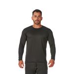 Kit 3 Camisetas Manga Longa Básica Masculina Preto