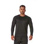 Camiseta Manga Longa Básica Masculina Preto