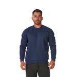 Moletom Masculino Gola Careca Azul Marinho