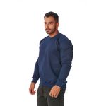Moletom Masculino Gola Careca Azul Marinho