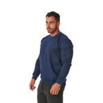 Moletom Masculino Gola Careca Azul Marinho