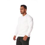 Moletom Masculino Gola Careca Branco