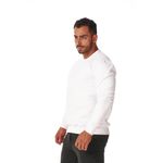 Moletom Masculino Gola Careca Branco