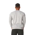 Moletom Masculino Gola Careca Cinza