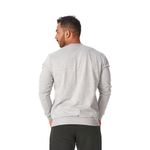 Moletom Masculino Gola Careca Cinza