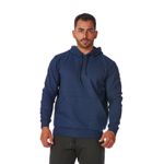 Blusa de Frio Masculina Azul Marinho Moletom Canguru com Capuz 
