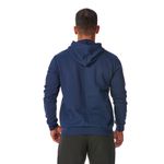 Blusa de Frio Masculina Azul Marinho Moletom Canguru com Capuz 
