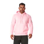Moletom Masculino Canguru Rosa Bebe com Capuz 