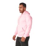 Moletom Masculino Canguru Rosa Bebe com Capuz 