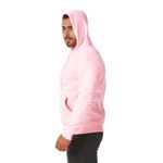 Moletom Masculino Canguru Rosa Bebe com Capuz 