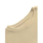Camiseta Oversized Comum Lisa Elegante Nude
